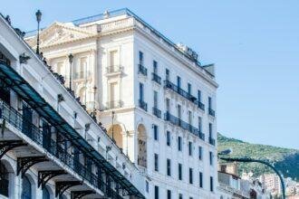 Vertical shot of Bejaia street in Algeria