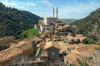 white and brown concrete building near green trees during daytime