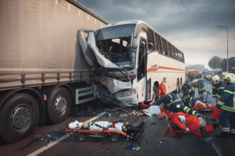 découvrez les détails tragiques de l'accident survenu à bouira, où une collision entre un camion et un bus a causé plus de 10 blessés. un événement tragique qui soulève des questions sur la sécurité routière.