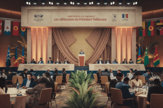 découvrez les réflexions du président tebboune lors de la conférence dédiée à la paix et à la sécurité en afrique. cet événement met en lumière les enjeux actuels du continent et les solutions proposées pour promouvoir la stabilité et le développement.