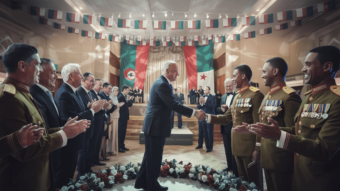 assistez à la cérémonie de reconnaissance des élites sportives nationales, où le président tebboune honore les champions militaires pour leurs exploits et leur dévouement. un événement marquant qui célèbre l'excellence et l'engagement des athlètes au service de la nation.