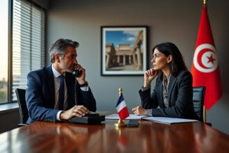 découvrez les échanges clés d'un dialogue téléphonique entre le premier ministre français et son homologue tunisien, abordant des questions de coopération bilatérale, de développement économique et de soutien à la démocratie en tunisie.