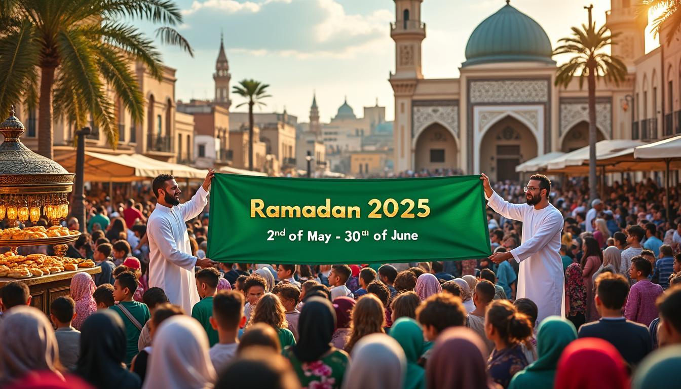 découvrez les dates officielles des festivités du ramadan 2025 en algérie, une période de spiritualité et de communion. restez informé sur les traditions et événements marquants qui animeront ce mois sacré.