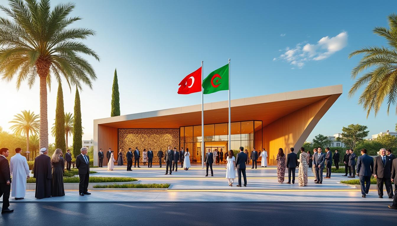 découvrez l'inauguration du nouveau consulat de turquie à oran, un événement marquant qui renforce les liens diplomatiques entre la turquie et l'algérie. cette nouvelle représentation vise à promouvoir les échanges culturels et économiques entre les deux pays.