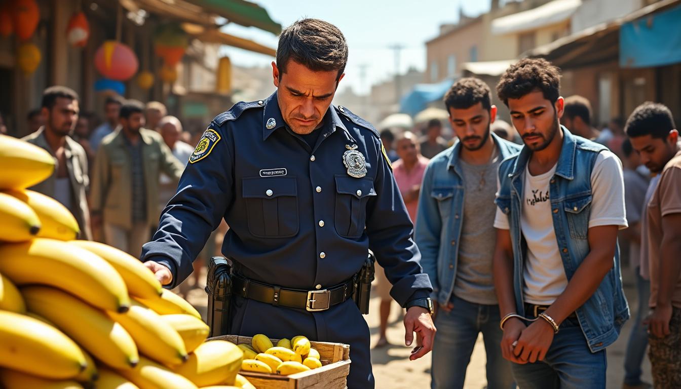 découvrez comment la police de tlemcen a saisi 400 kilogrammes de bananes lors d'une opération qui a conduit à l'interpellation de deux individus. une affaire révélatrice des enjeux liés à la sécurité alimentaire et au commerce illégal dans la région.