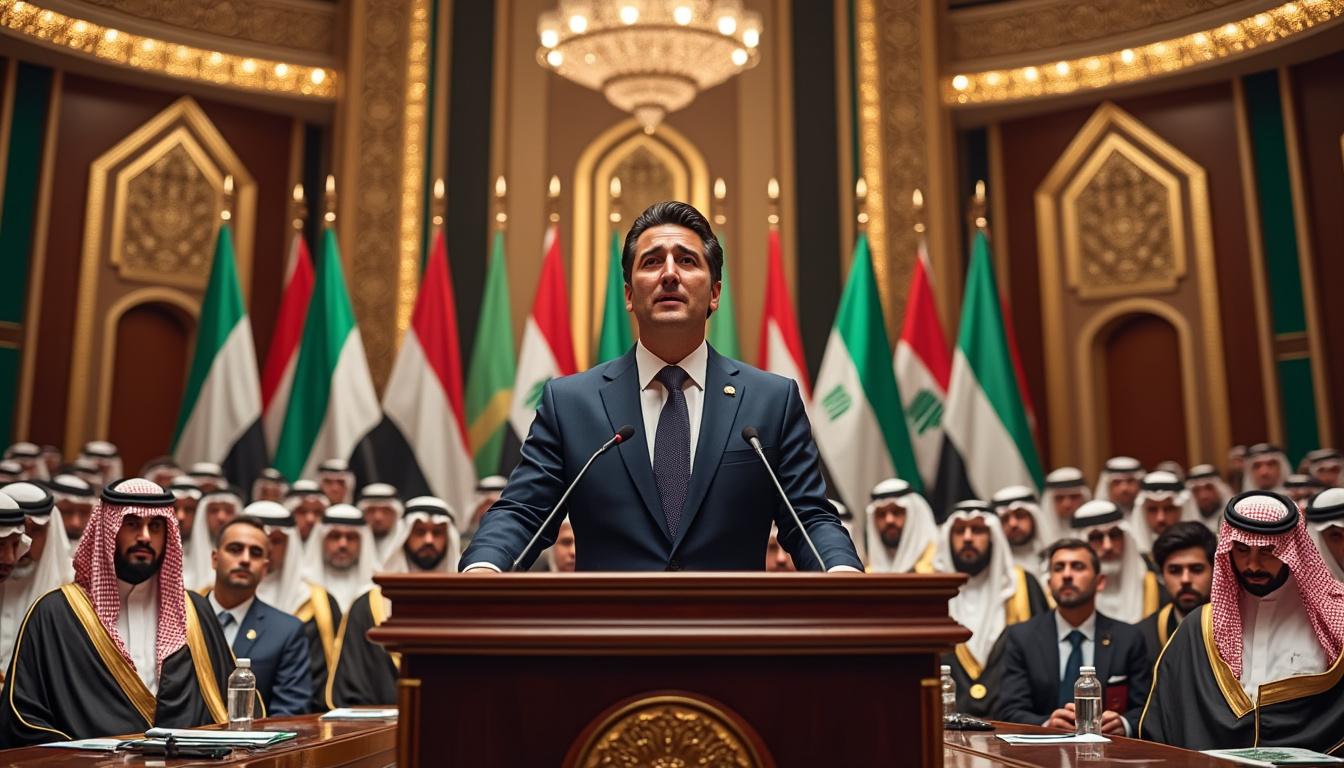 lors du sommet arabe, le président appelle à une réforme essentielle de la ligue arabe tout en soulignant l'importance d'un soutien accru pour la palestine, soulignant l'urgence des enjeux politiques et humanitaires dans la région.