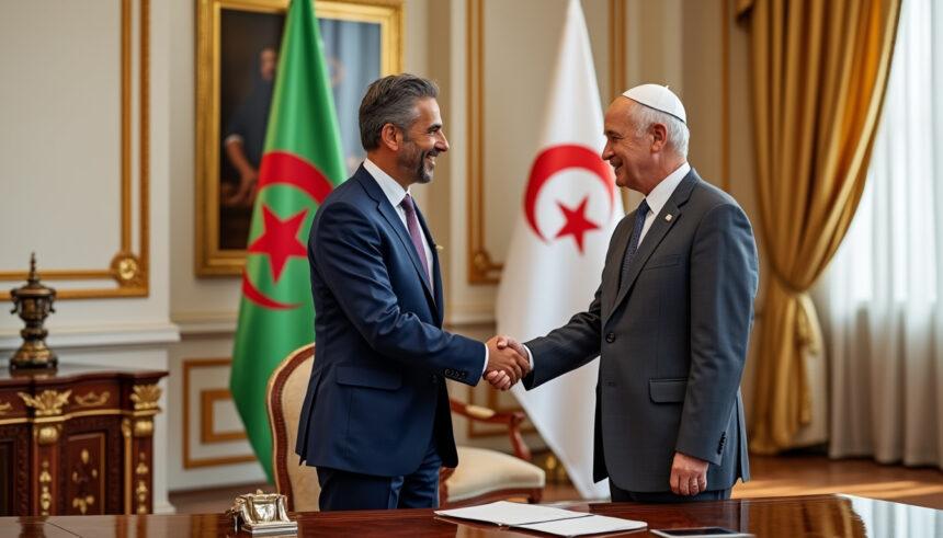le président tebboune reçoit l'ambassadeur du vatican dans un cadre officiel, marquant un moment clé dans les relations diplomatiques entre l'algérie et le saint-siège. découvrez les enjeux de cette rencontre et son impact sur la coopération bilatérale.