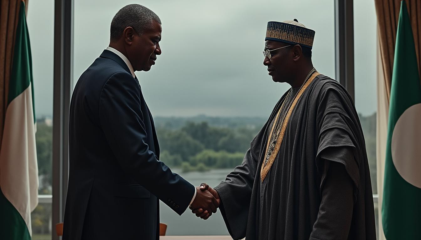 le président de la république adresse ses plus sincères condoléances à son homologue nigérian suite aux graves inondations ayant causé de lourds dégâts. un message de solidarité et de soutien face à cette tragédie humanitaire.