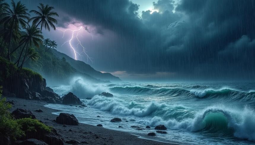 découvrez les prévisions météorologiques avec une tempête de pluie imminente, des vents violents et des vagues colossales à l'horizon. restez informé des conditions climatiques extrêmes et prenez vos précautions pour assurer votre sécurité.