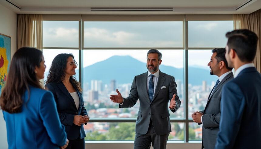 sofiane chaib échange avec des représentants du gouvernement équatorien à quito, abordant des enjeux cruciaux et renforçant les relations bilatérales entre les nations.