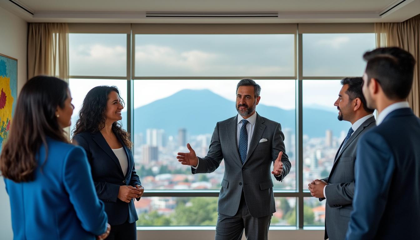 sofiane chaib échange avec des représentants du gouvernement équatorien à quito, abordant des enjeux cruciaux et renforçant les relations bilatérales entre les nations.
