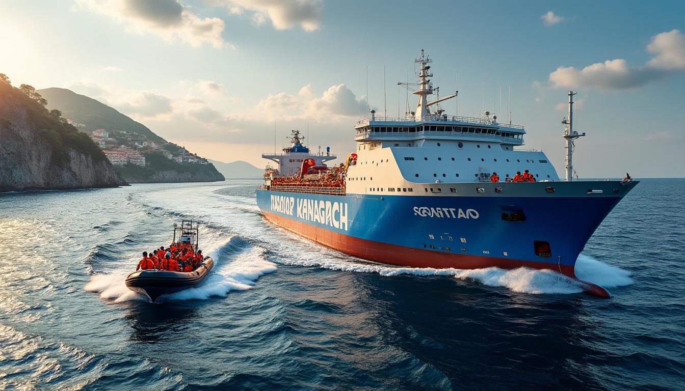 découvrez comment un pétrolier de sonatrach a réalisé une mission de sauvetage héroïque près des côtes italiennes, illustrant l'engagement en faveur de la sécurité en mer et de l'aide humanitaire.
