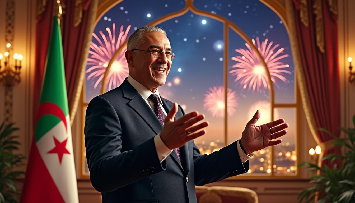 à l'occasion du nouvel an de l'hégire, le président tebboune adresse ses vœux chaleureux au peuple algérien, promouvant l'unité et l'espoir pour une année riche en prospérité et en succès.