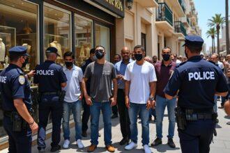 découvrez les détails de l'interpellation de cinq suspects par la sûreté d'alger, suite à un vol audacieux survenu dans une bijouterie à ben aknoun. quels sont les enjeux de cette affaire et comment les autorités ont-elles agi pour résoudre ce crime spectaculaire ?