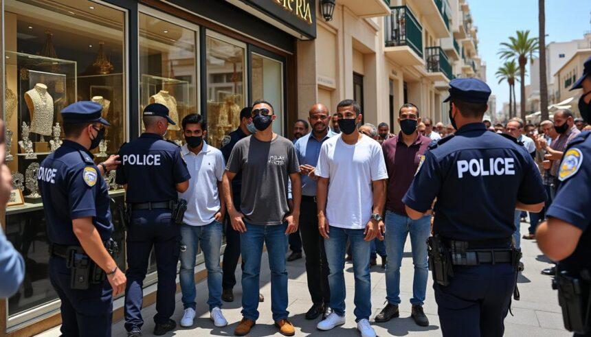 découvrez les détails de l'interpellation de cinq suspects par la sûreté d'alger, suite à un vol audacieux survenu dans une bijouterie à ben aknoun. quels sont les enjeux de cette affaire et comment les autorités ont-elles agi pour résoudre ce crime spectaculaire ?
