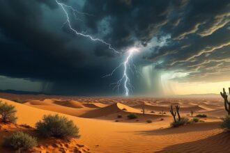 découvrez les prévisions météo saisissantes pour le grand sud : des orages violents et des tempêtes de sable se profilent à l'horizon, apportant des conditions climatiques extrêmes. restez informé des alertes et préparez-vous à affronter ces phénomènes naturels.