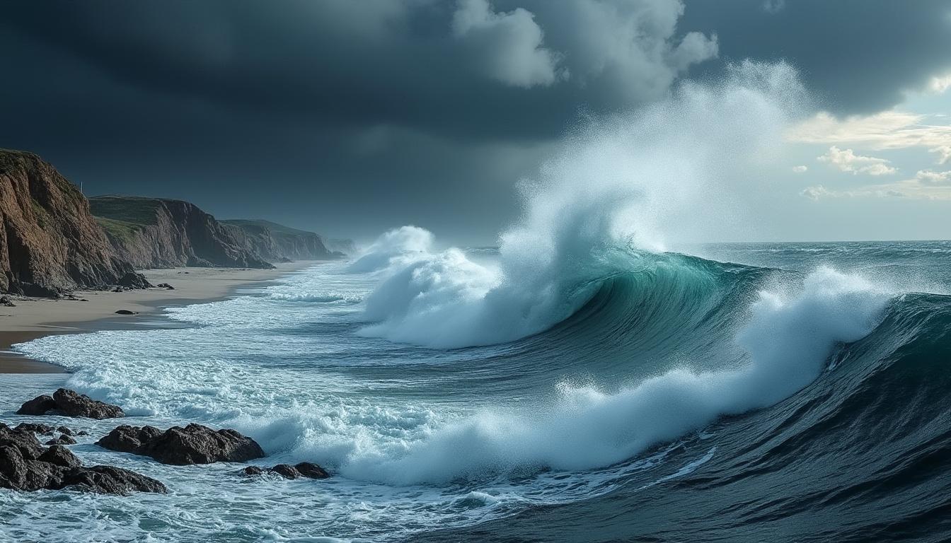 découvrez les prévisions météorologiques annonçant des rafales de vent puissantes et des vagues immenses le long de nos côtes. restez informé et préparez-vous à des conditions maritimes exceptionnelles qui pourraient affecter vos sorties en mer.