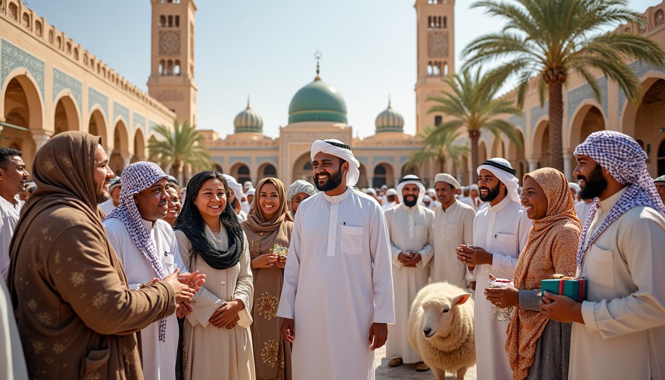 le président de la république participe aux festivités de l'aïd el adha à djamaâ el djazaïr, renforçant l'importance de cette célébration religieuse dans la convivialité et l'unité nationale.