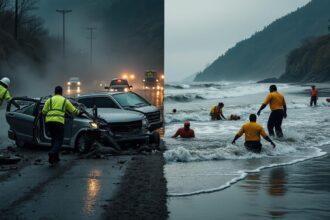 une tragédie éprouvante : découvrez le bilan alarmant de plus de 15 vies perdues en seulement 24 heures, résultant d'accidents de la route et de noyades. une réflexion urgente sur la sécurité et la prévention dans nos activités quotidiennes.