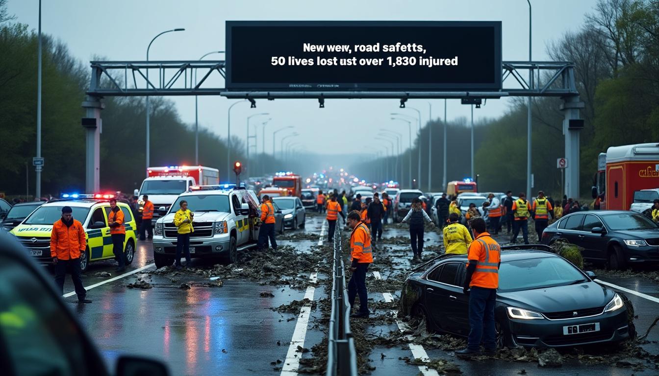 découvrez les conséquences dévastatrices d'une semaine tragique sur les routes, où 50 vies ont été perdues et plus de 1 830 personnes blessées. un appel à la sensibilisation sur la sécurité routière et l'importance de la prudence au volant.