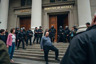 découvrez comment une tentative de suicide devant le ministère de la justice a conduit à l'arrestation de plusieurs individus. cet événement tragique soulève des questions sur la santé mentale et les réactions des autorités dans des situations de crise.