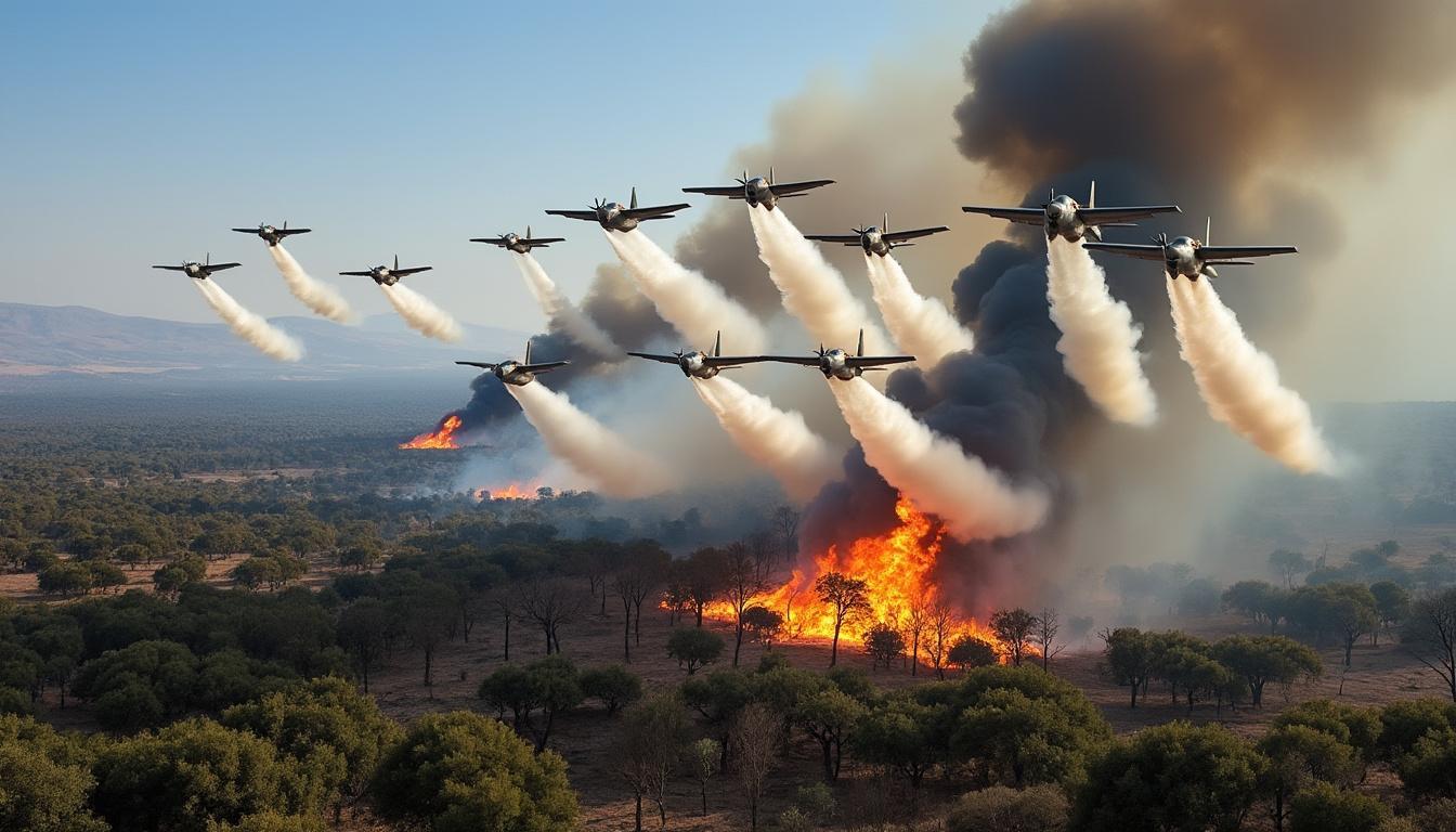 découvrez comment dix bombardiers d'eau ont été déployés à theniet en-nasr pour maîtriser un incendie ravageur à bordj bou arreridj. éclairage sur les efforts des équipes de secours face à cette crise environnementale.