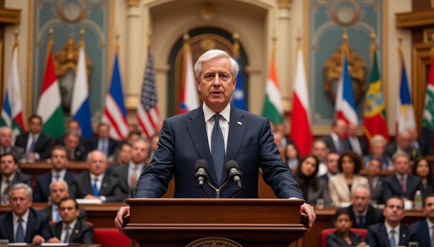 découvrez le discours marquant du président, présenté par le premier ministre, lors de la 4e conférence internationale sur le financement du développement. un moment clé pour aborder les enjeux mondiaux et les solutions innovantes en matière de financement durable.