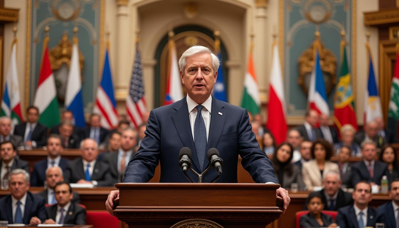 découvrez le discours marquant du président, présenté par le premier ministre, lors de la 4e conférence internationale sur le financement du développement. un moment clé pour aborder les enjeux mondiaux et les solutions innovantes en matière de financement durable.