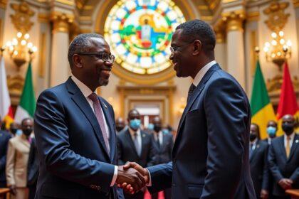 découvrez comment le président de la république a chaleureusement accueilli son homologue du conseil consultatif de la foire commerciale intra-africaine, soulignant l'importance des collaborations entre pays africains pour stimuler le commerce et le développement économique. une rencontre historique qui pave la voie à de nouvelles opportunités et à une intégration régionale renforcée.