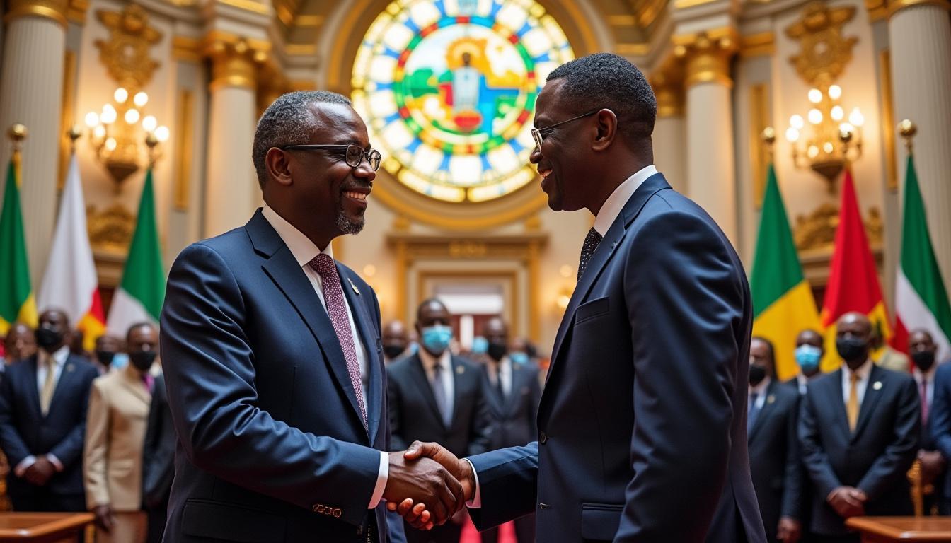 découvrez comment le président de la république a chaleureusement accueilli son homologue du conseil consultatif de la foire commerciale intra-africaine, soulignant l'importance des collaborations entre pays africains pour stimuler le commerce et le développement économique. une rencontre historique qui pave la voie à de nouvelles opportunités et à une intégration régionale renforcée.