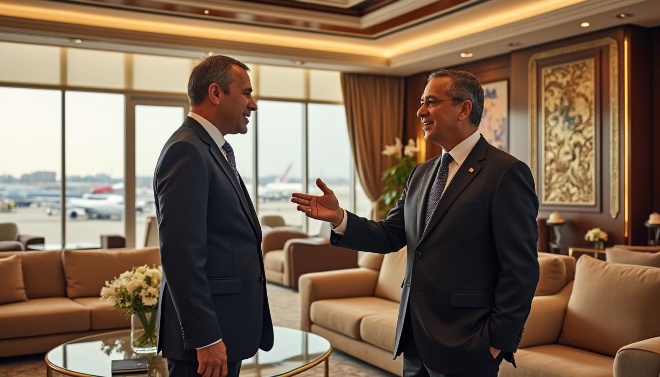 dans le salon d'honneur de l'aéroport international houari-boumediene, le président de la république engage un dialogue stratégique avec son homologue libanais, soulignant l'importance des relations bilatérales et les enjeux régionaux.