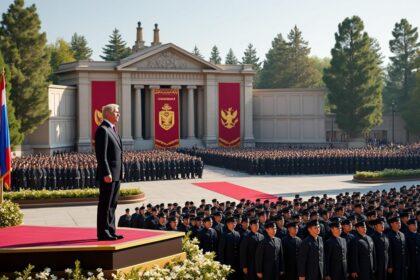 assistez à la cérémonie annuelle de graduation des promotions à l'académie militaire de cherchell, où le président de la république honorera de sa présence les futurs officiers. un événement marquant célébrant l'engagement et le dévouement des nouvelles recrues.
