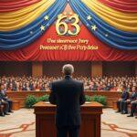 dans un discours solennel, le président de la république célèbre le 63e anniversaire de l'indépendance, rappelant l'importance de l'unité nationale et des valeurs chères à notre pays. cette allocution historique vise à inspirer et mobiliser les citoyens autour d'un avenir commun.
