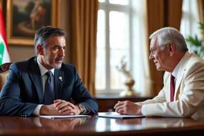 assistez à une rencontre exclusive entre le président de la république et son homologue libanais, marquée par des discussions stratégiques et diplomatiques visant à renforcer les relations entre la france et le liban. une occasion unique de comprendre les enjeux politiques et économiques en jeu.