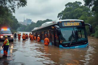 les opérations de recherche ont pris fin après la chute dramatique d'un bus dans l'oued el harrach. découvrez les détails de l'incident, les résultats des recherches et les réactions des autorités locales.