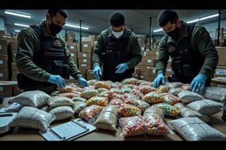 à ouargla, les autorités ont saisi plus de 233 000 comprimés de psychotropes et une quantité de cocaïne lors d'une vaste opération de lutte contre le trafic de stupéfiants. découvrez les détails de cette importante interception.