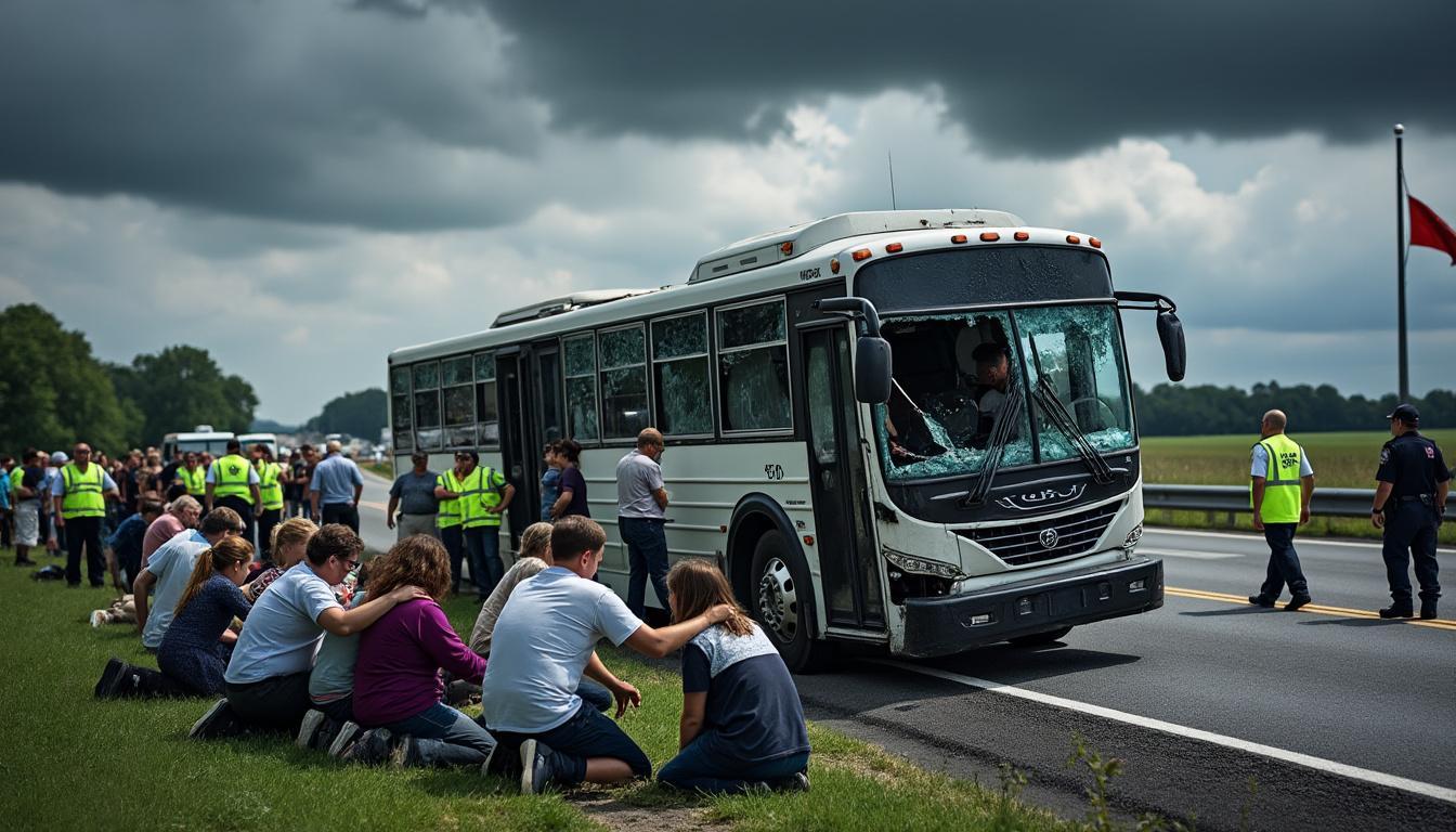un accident de bus tragique a provoqué une vague d'émotion à l'échelle nationale. en signe d'hommage aux victimes, le président de la république a décrété un jour de deuil national.