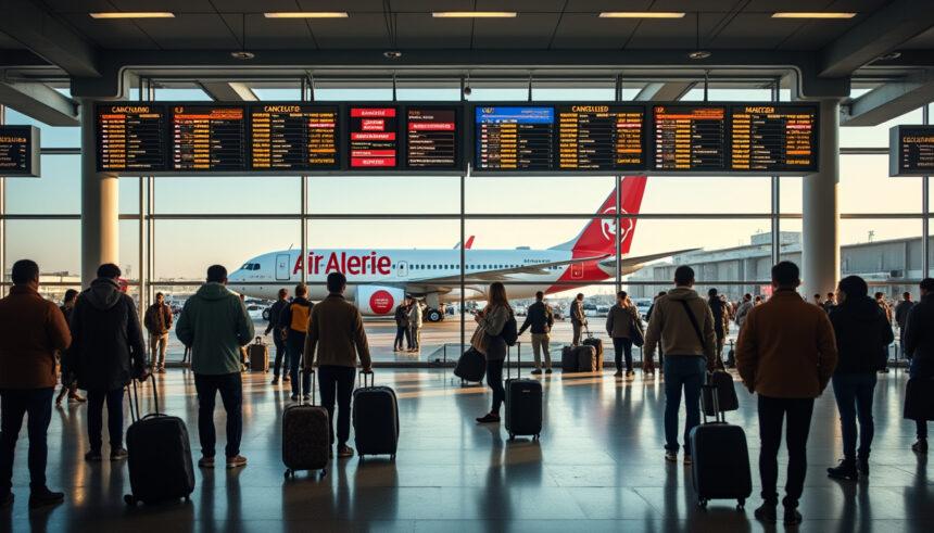 air algérie informe ses passagers de possibles annulations de vols en raison d'une grève en france. renseignez-vous sur l’état de votre vol avant de voyager et prenez vos précautions.