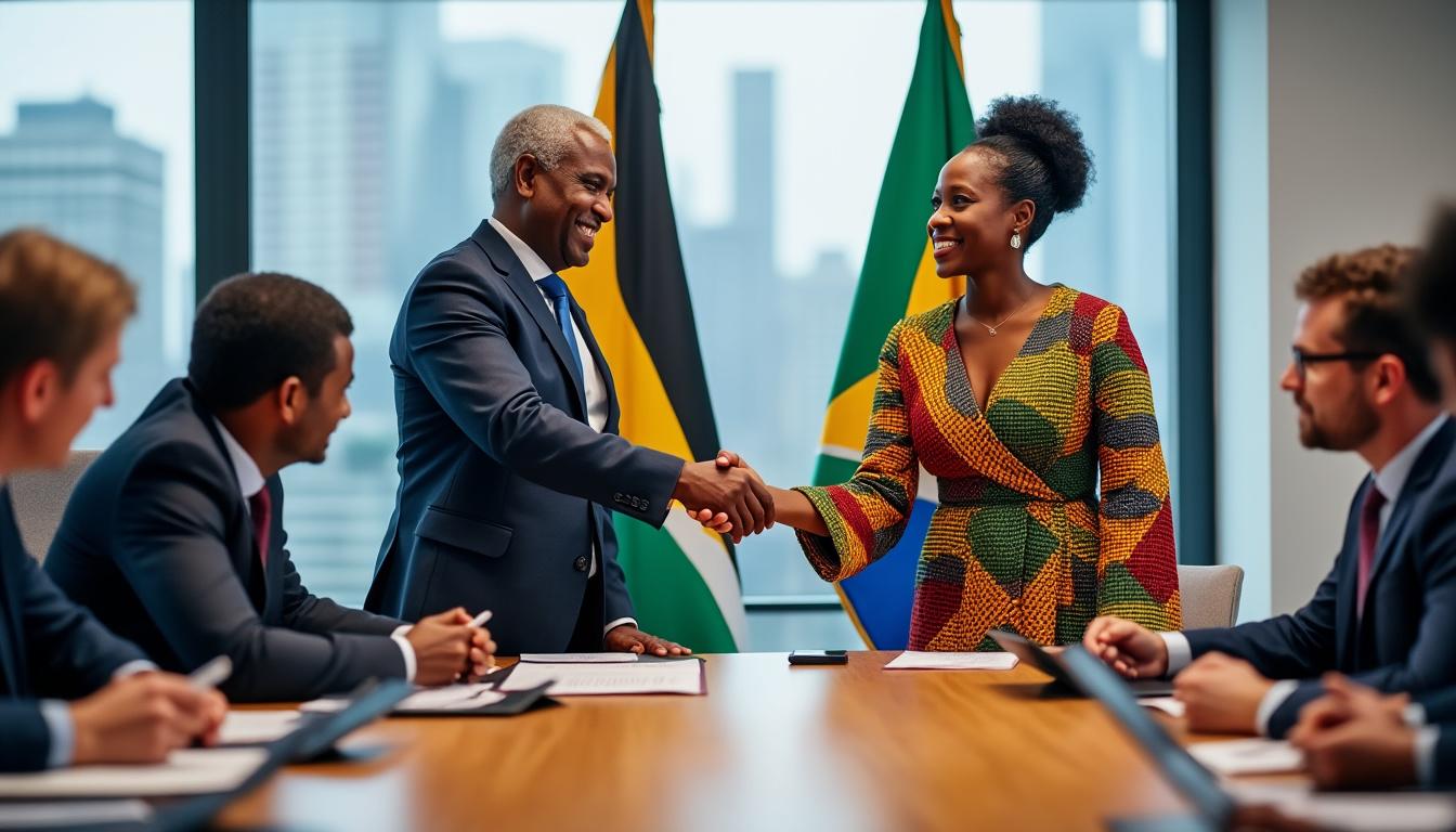 le premier ministre par intérim reçoit le ministre sud-africain du commerce, de l’industrie et de la concurrence lors d’une rencontre clé visant à renforcer la coopération économique et à discuter de partenariats stratégiques entre les deux pays.
