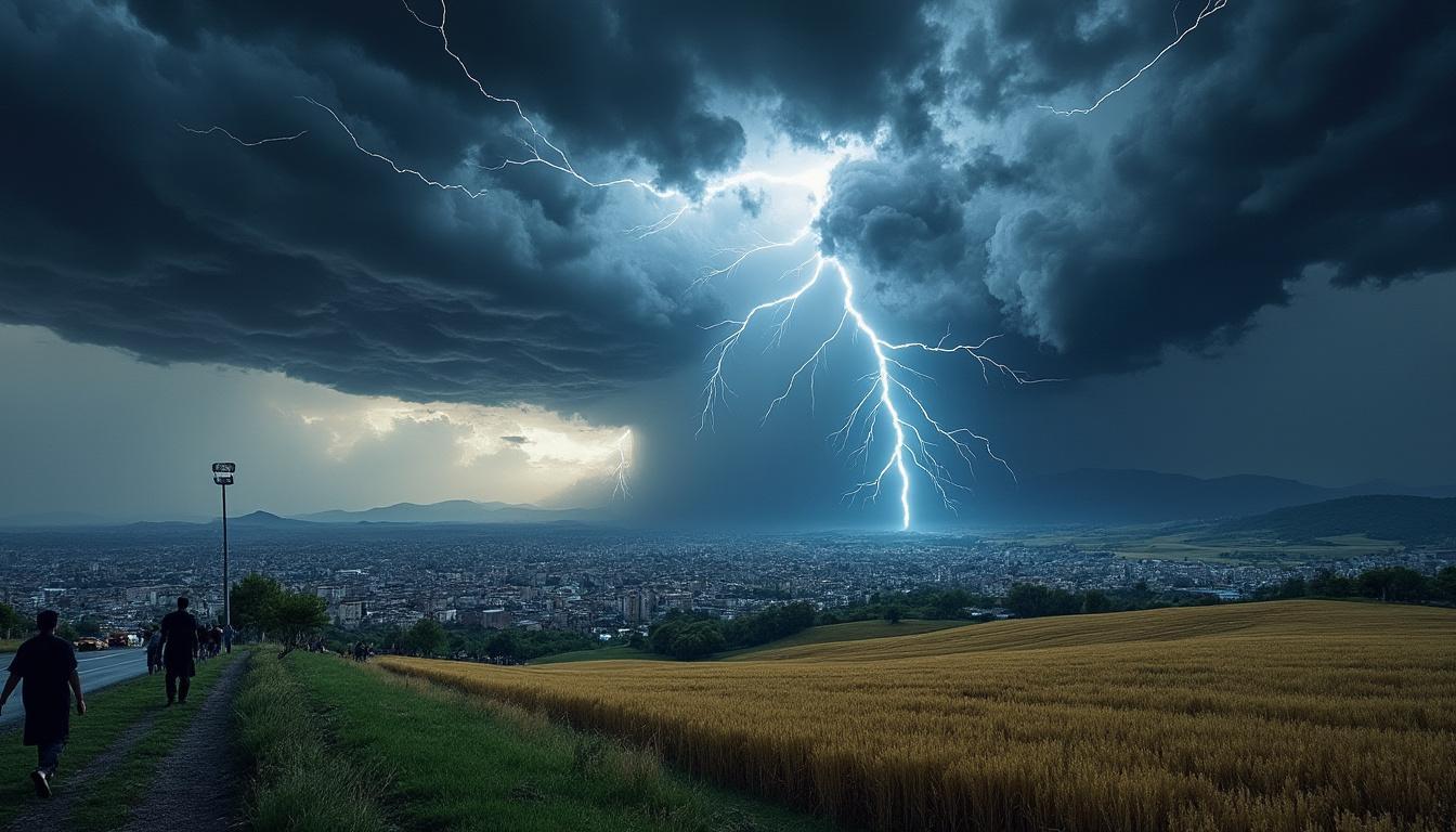 des alertes d'orages sont annoncées pour ce samedi dans plusieurs wilayas. restez informés des prévisions météo et prenez les précautions nécessaires.