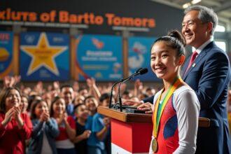 découvrez le message chaleureux du président de la république adressé à kaylia nemour, sacrée championne du monde de gymnastique artistique à jakarta en remportant la médaille d'or.