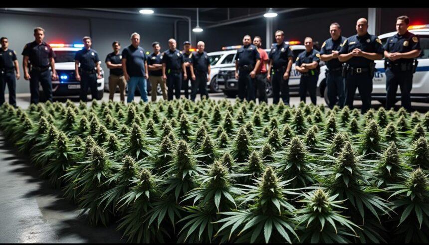 près de 400 kg de cannabis ont été saisis lors d'une vaste opération policière ayant conduit à l'interpellation de 14 individus. découvrez les détails de cette affaire de trafic de drogue.