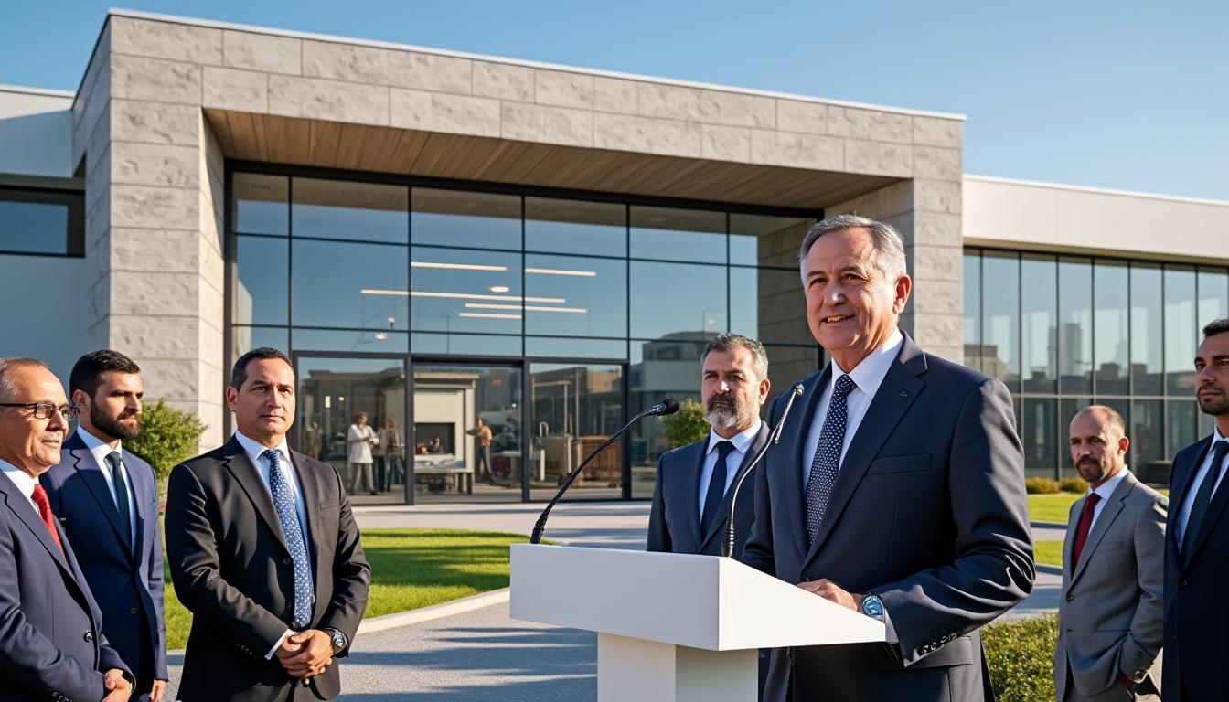 le président de la république inaugure à constantine un complexe industriel moderne consacré à la production pharmaceutique, renforçant ainsi le secteur de la santé et l'économie locale.