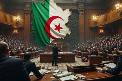 analyse des tensions politiques en algérie soulignant l'exacerbation des positions de certains partis, la défaillance politique et les atteintes à la constitution.