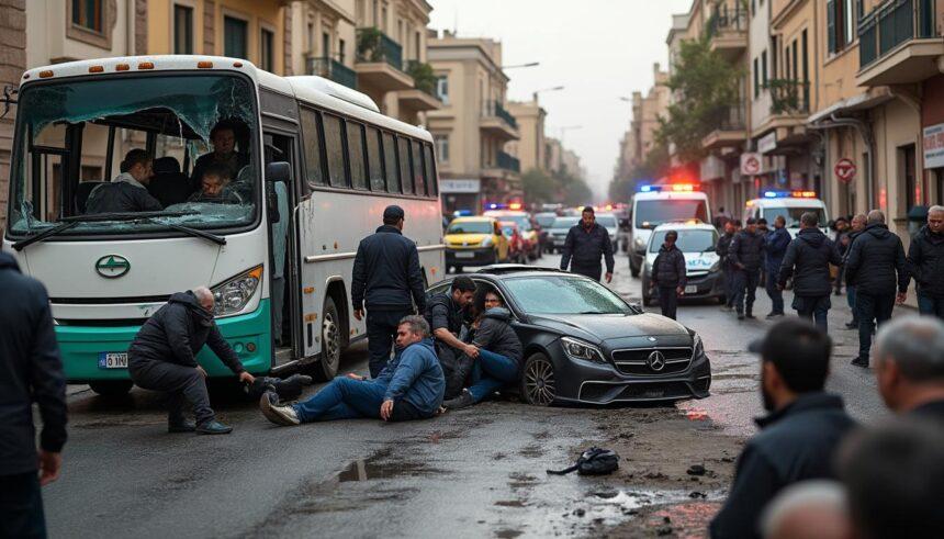 un grave accident entre un bus et une voiture à constantine a fait plusieurs blessés. découvrez les détails de cette collision et les secours sur place.