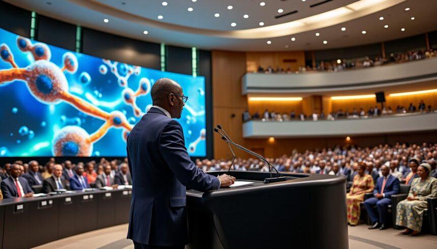 le premier ministre inaugure la conférence ministérielle africaine, mettant l'accent sur le renforcement de la production locale de médicaments pour améliorer la santé et l'autonomie pharmaceutique en afrique.