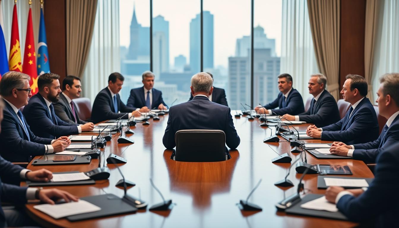 le président de la république préside une réunion cruciale du conseil des ministres pour discuter des décisions stratégiques majeures.