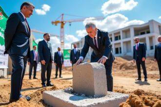 le président de la république inaugure la pose de la première pierre du futur chu de constantine, un projet majeur visant à améliorer les infrastructures de santé et le bien-être des habitants de la région.