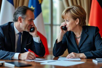 le président français a eu un entretien téléphonique constructif avec son homologue allemand, abordant des sujets clés pour renforcer la coopération entre les deux pays.