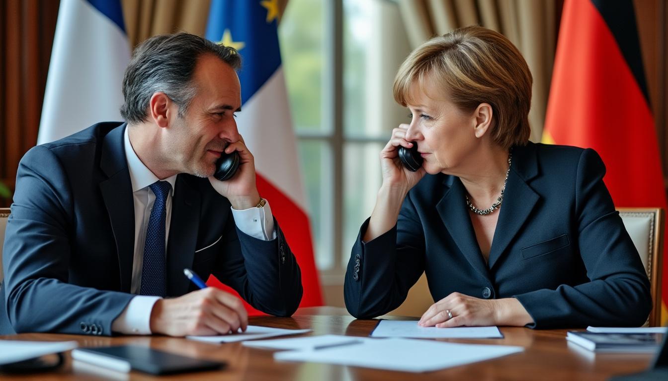 le président français a eu un entretien téléphonique constructif avec son homologue allemand, abordant des sujets clés pour renforcer la coopération entre les deux pays.